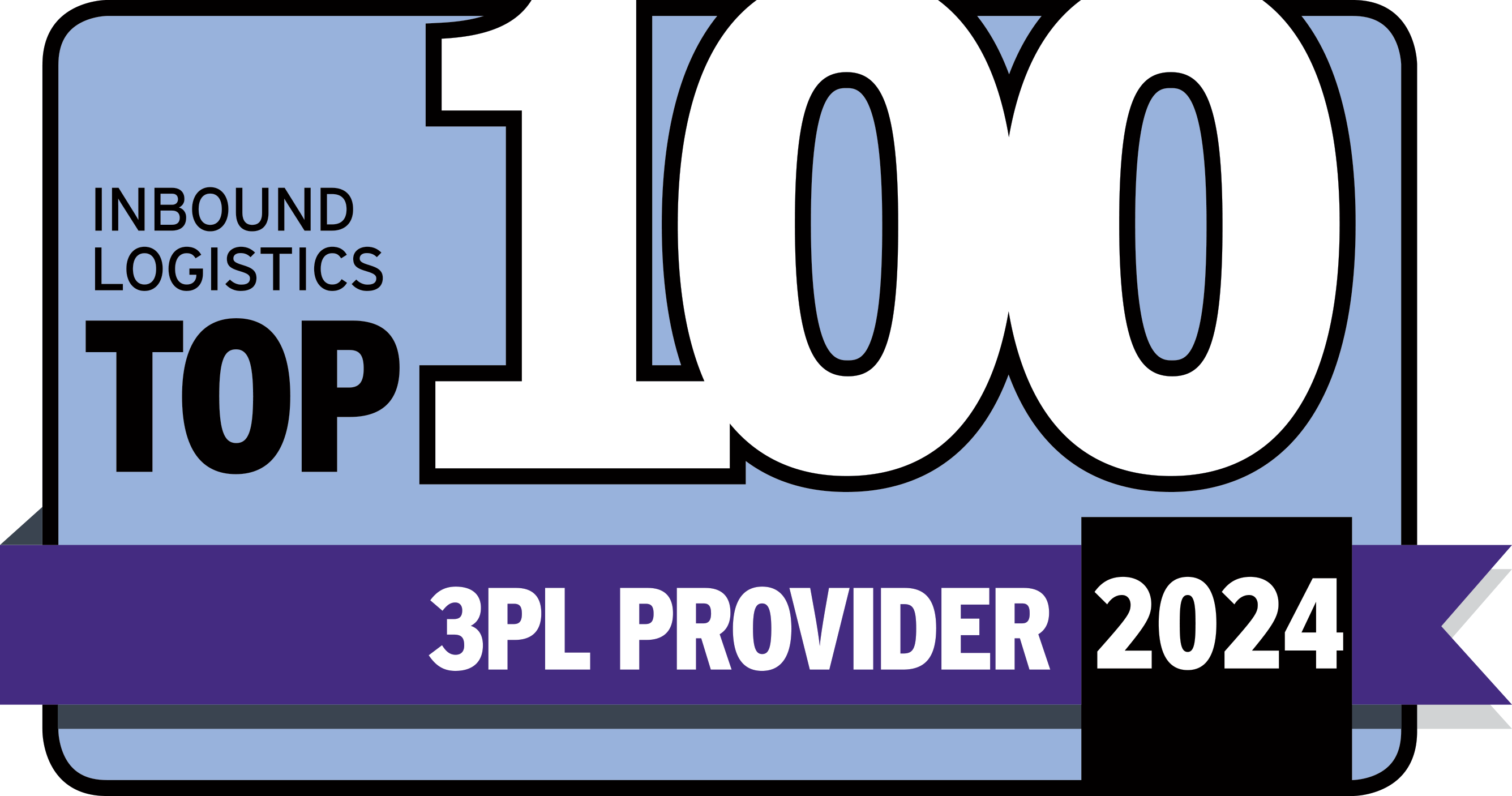 Inbound Logistics top 100 Third-Party Logistics provider logo for 2024